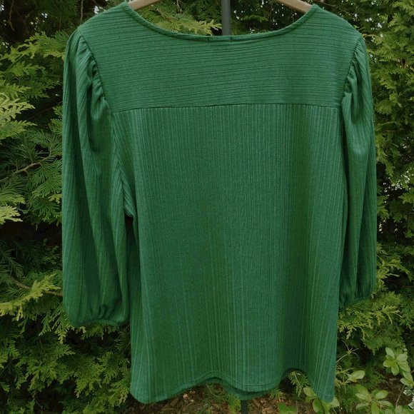 Anthropologie W5 Soft & Stretchy Rayon Blend Rib-Knit Top - Picture 3 of 3